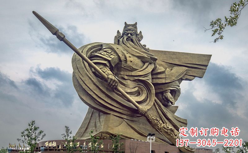 黄冈不锈钢关公广场雕塑传承中华文化