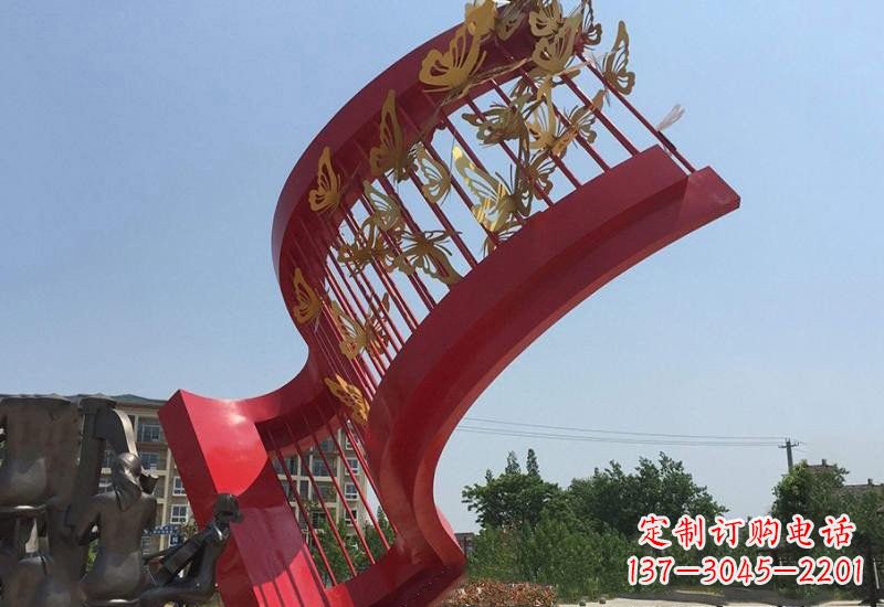 黄冈不锈钢蝴蝶灵动的艺术雕塑