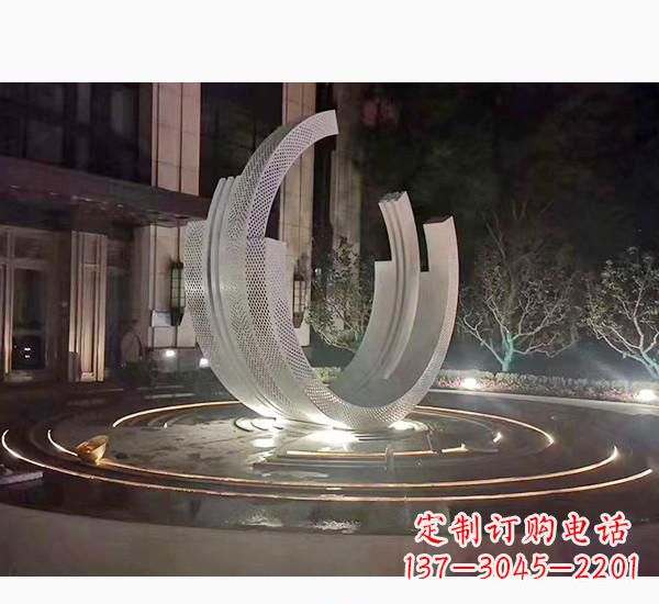 黄冈不锈钢广场喷泉雕塑精美的艺术珍品