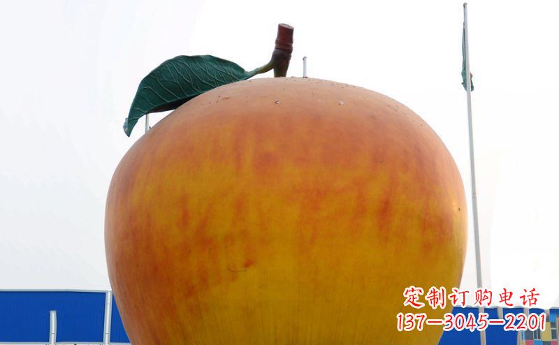黄冈不锈钢苹果雕塑浓缩艺术精髓