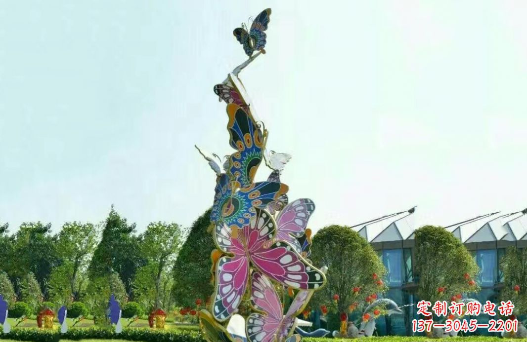 黄冈不锈钢蝴蝶美丽的雕塑之美