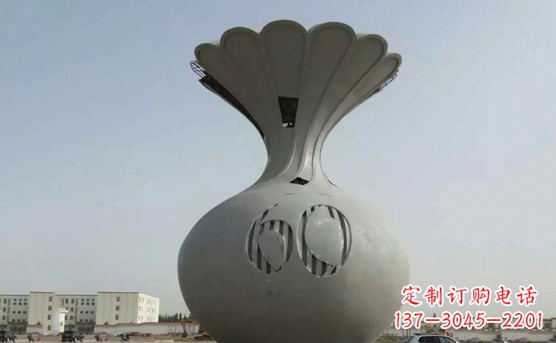 黄冈不锈钢花篮雕塑精美绝伦
