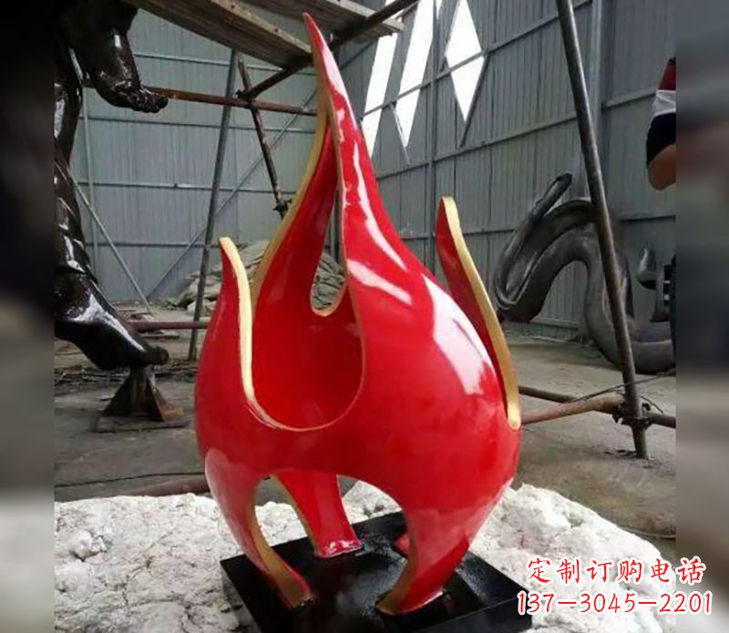 黄冈不锈钢火龙果雕塑传承传统文化的艺术品