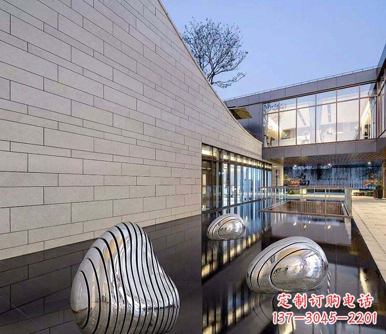 黄冈精美不锈钢假山雕塑