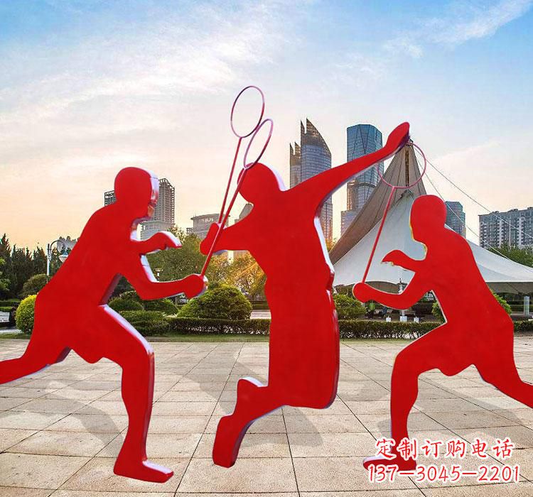 黄冈不锈钢羽毛球雕塑艺术与运动的完美结合