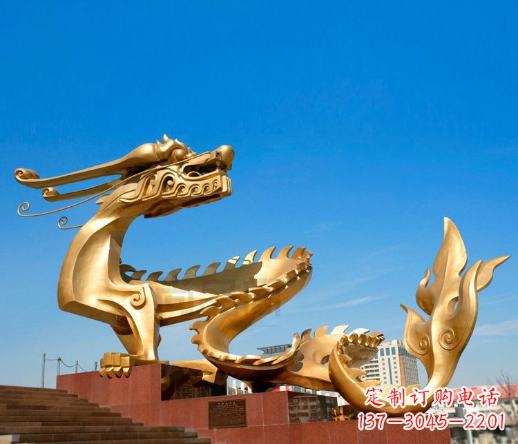 黄冈不锈钢金龙——雕塑之美