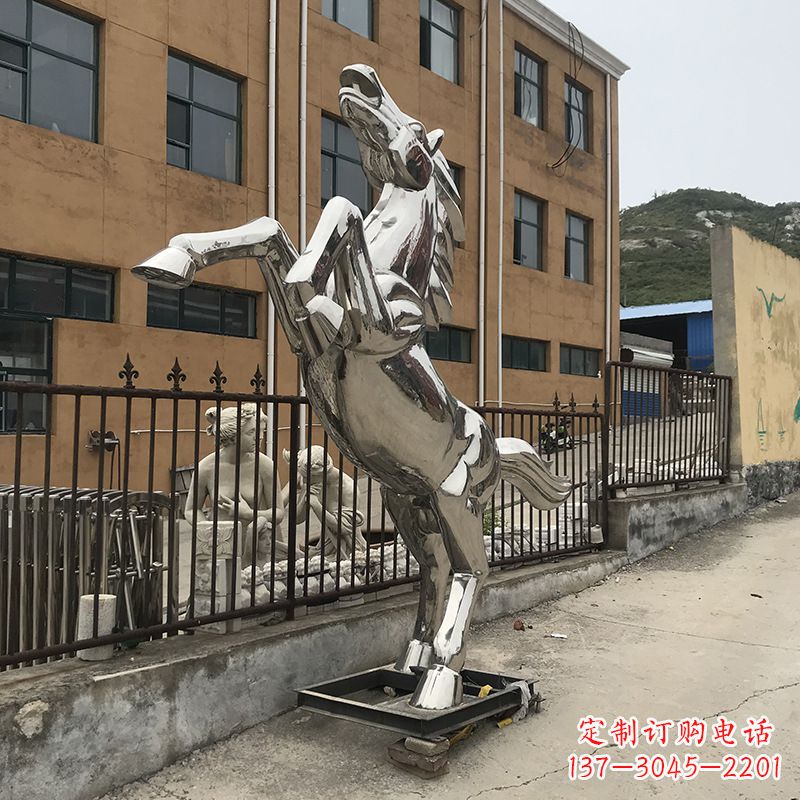 黄冈不锈钢马雕塑精美绝伦