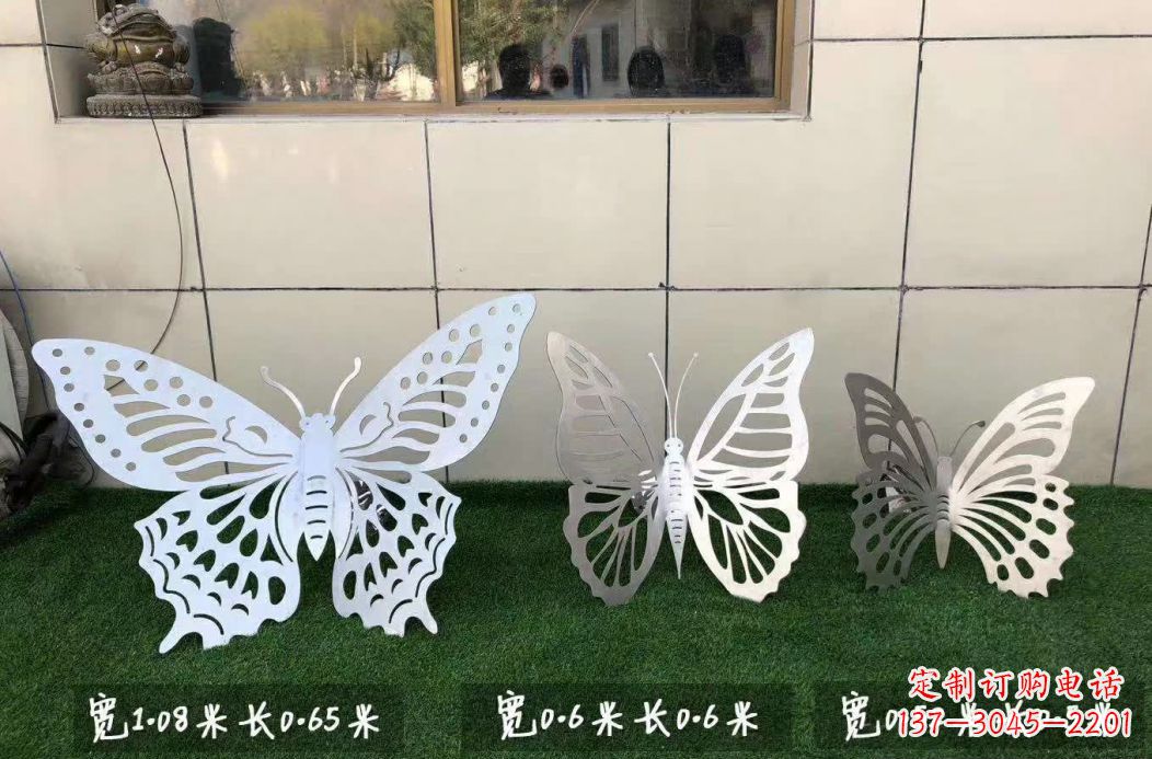 黄冈不锈钢镂空蝴蝶公园雕塑——精美绝伦