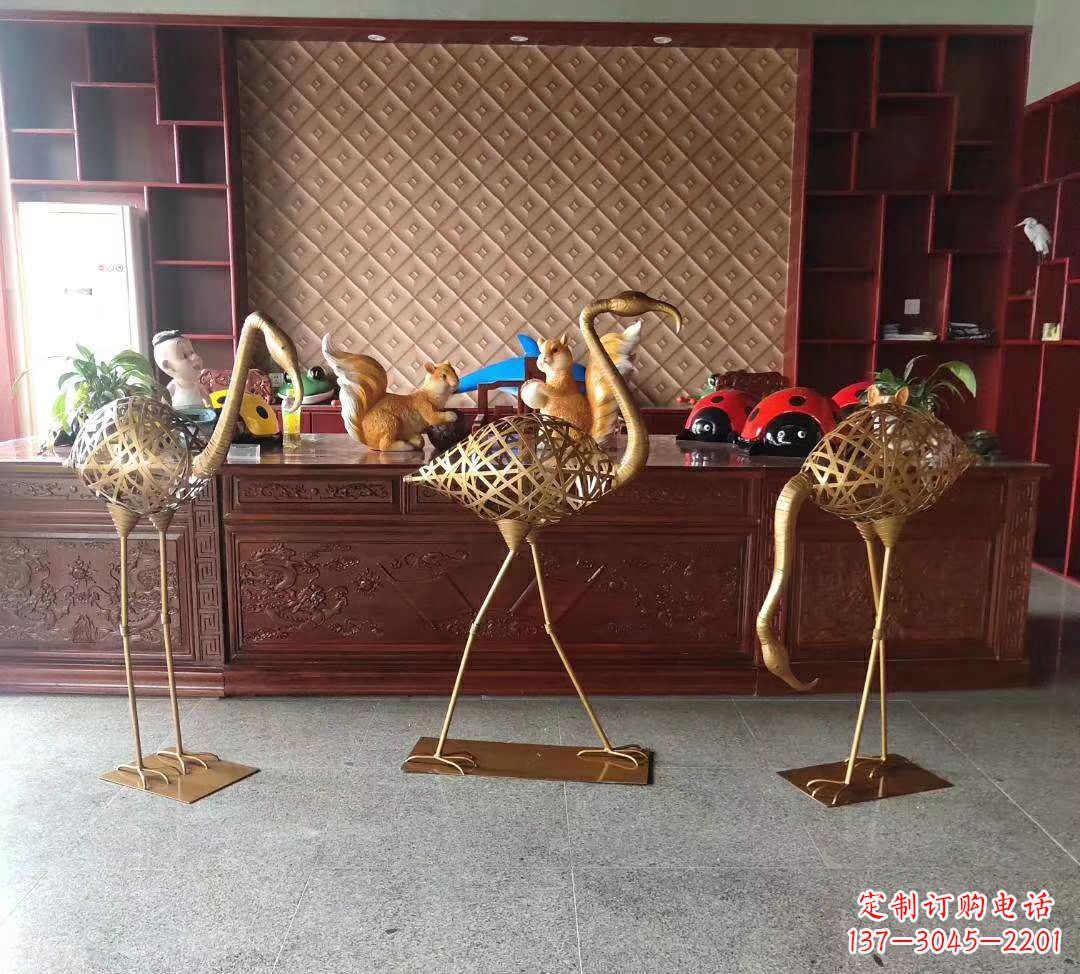 黄冈不锈钢火烈鸟雕塑——熠熠生辉