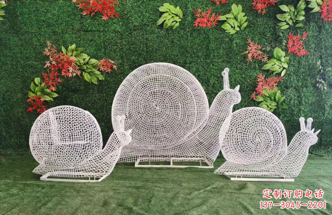 黄冈不锈钢镂空蜗牛雕塑艺术技艺的精致之美