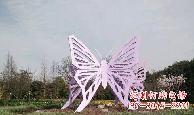 黄冈不锈钢蝴蝶雕塑美丽的艺术装点