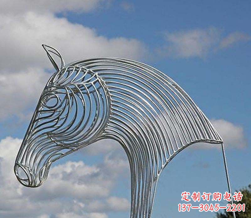 黄冈不锈钢马头雕塑抽象雕塑的新突破