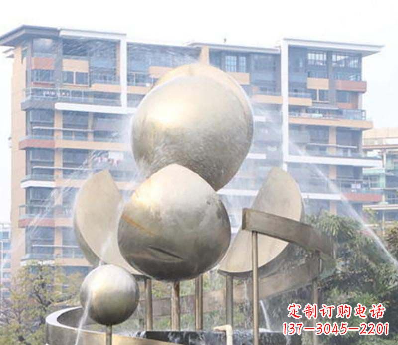 黄冈不锈钢喷泉雕塑美丽与自然的完美结合