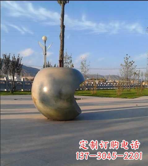 黄冈不锈钢苹果雕塑艺术与现实的完美结合