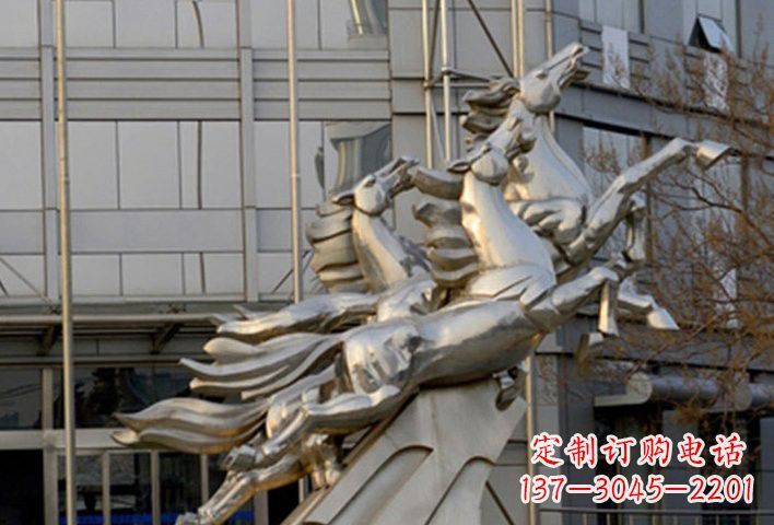 黄冈不锈钢马雕塑——精致的艺术瑰宝