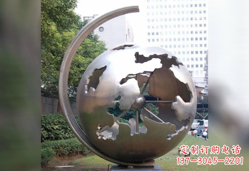 黄冈不锈钢地球仪雕塑艺术与科学的结合