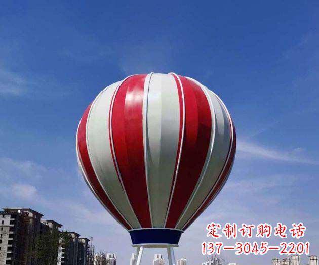 黄冈不锈钢热气球雕塑给景观增添精彩