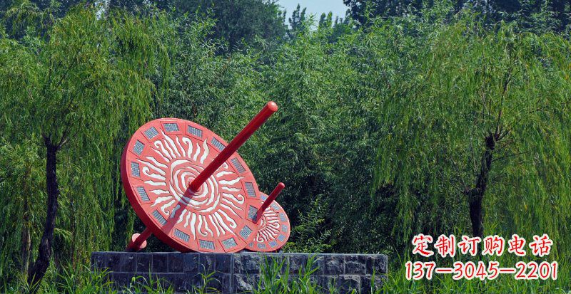 黄冈不锈钢日晷校园雕塑点亮校园时光
