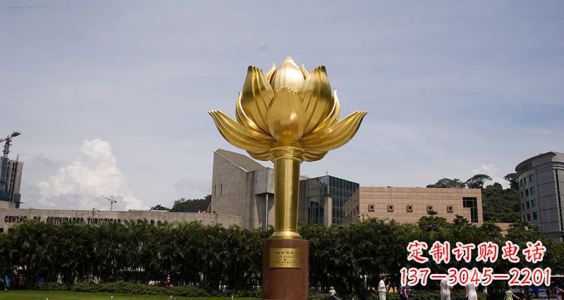 黄冈不锈钢莲花雕塑——精美的艺术品