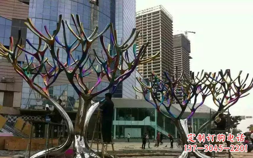 黄冈不锈钢树枝景观雕塑