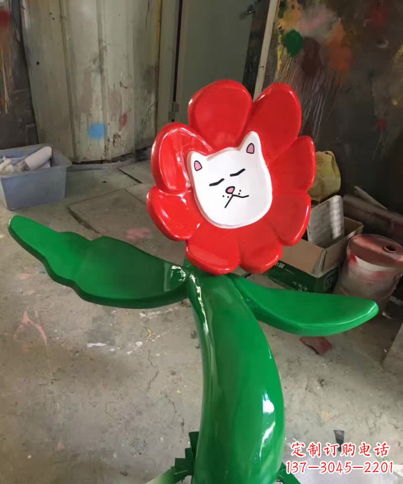 黄冈不锈钢太阳花雕塑美丽的景观装饰