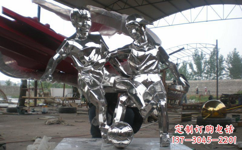 黄冈不锈钢足球雕塑