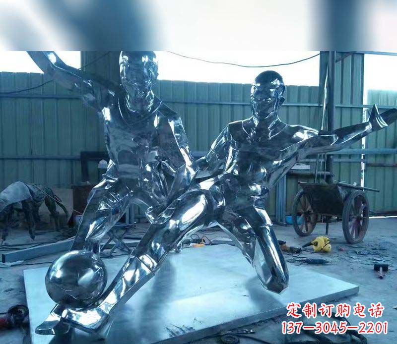 黄冈不锈钢足球雕塑精美的足球景观