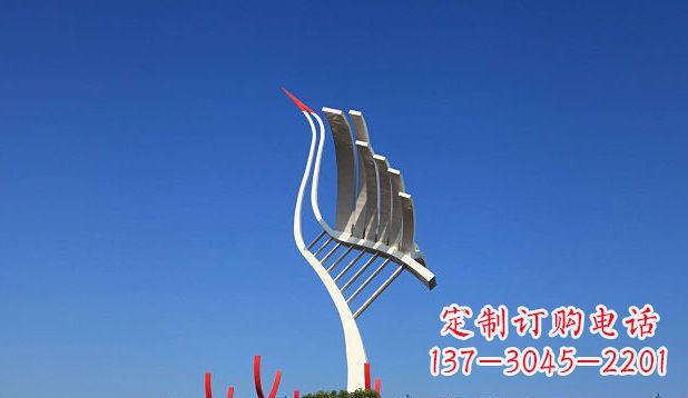 黄冈不锈钢天鹅丹顶鹤仙鹤雕塑