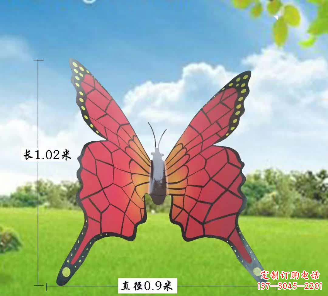 黄冈不锈钢铁艺蝴蝶雕塑