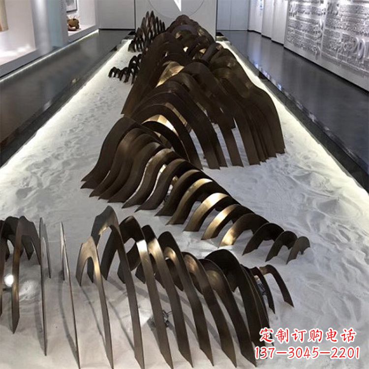 黄冈不锈钢铁艺假山雕塑让自然风景回归