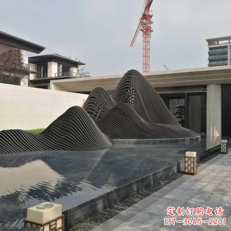黄冈不锈钢铁艺假山艺术性的美化