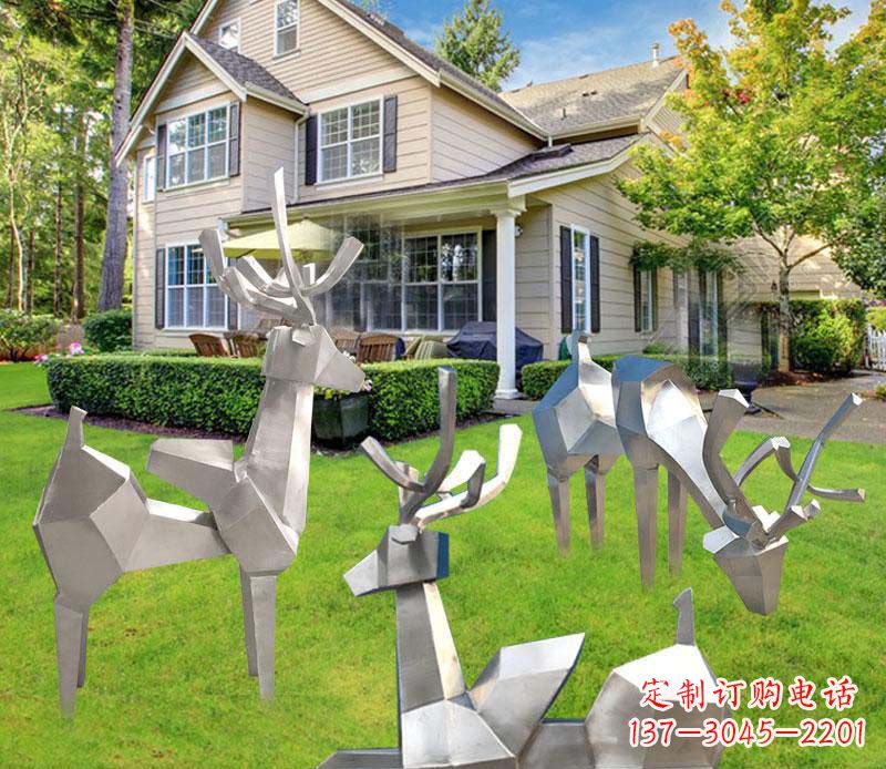 黄冈不锈钢小鹿雕塑艺术品中最美丽的灵魂
