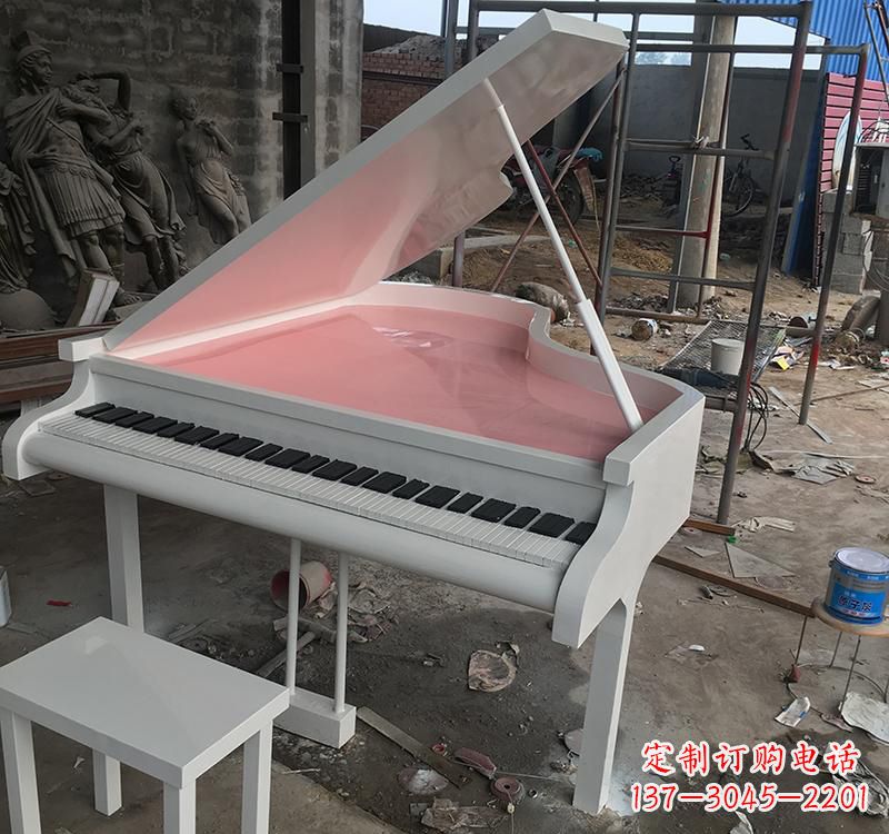 黄冈不锈钢校园钢琴雕塑发出音乐的艺术