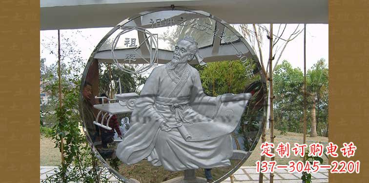 黄冈青铜像祖冲之雕塑