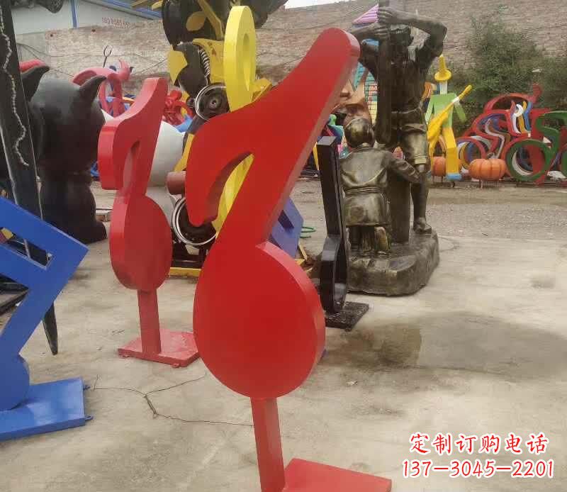 黄冈不锈钢音符雕塑悠扬的音乐美学