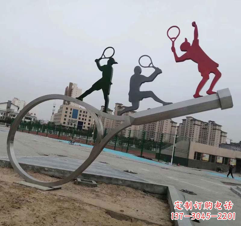 黄冈不锈钢羽毛球雕塑精美的艺术装点