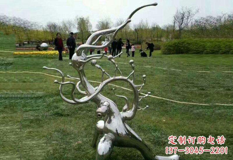 黄冈不锈钢树枝雕塑精美的艺术装饰