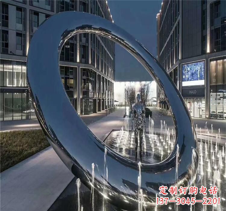 黄冈圆环景观雕塑令人惊叹的视觉奇观
