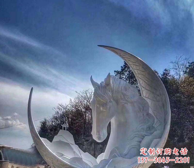 黄冈不锈钢月亮雕塑一种独特的艺术品