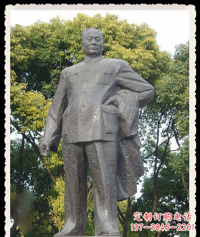 黄冈陈毅将军铜雕