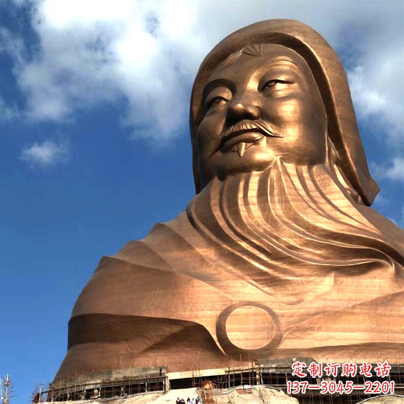 黄冈成吉思汗的传奇——大型头像雕塑