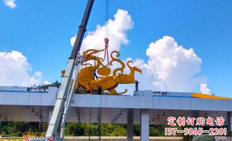 黄冈精美不锈钢龙雕塑,点缀城市之美