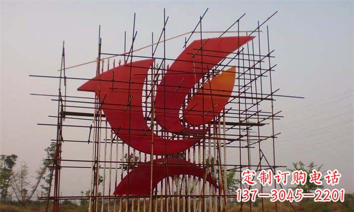 黄冈城市和平鸽雕塑传递和平信息