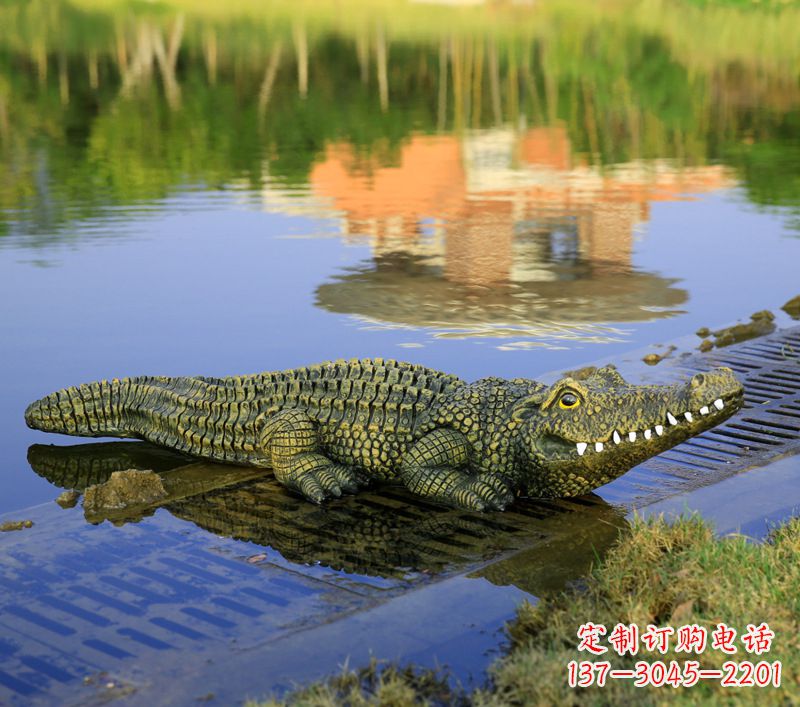 黄冈玻璃钢水池雕塑——池塘水景的精美装饰
