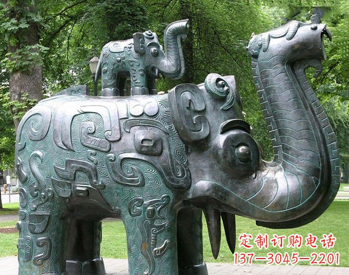 黄冈大象雕塑象征伟大气派