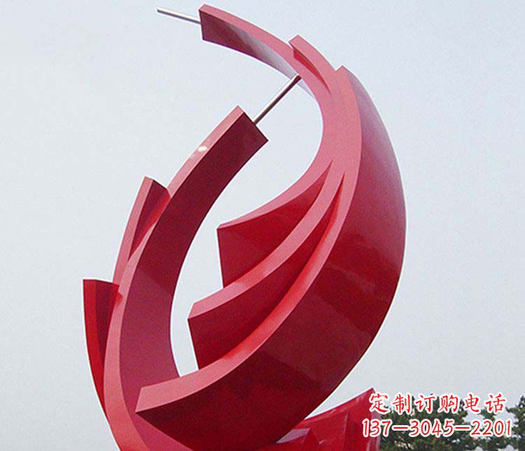 黄冈不锈钢帆船雕塑象征着永恒的美丽
