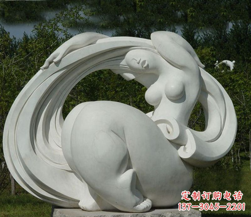 黄冈抽象美女石雕