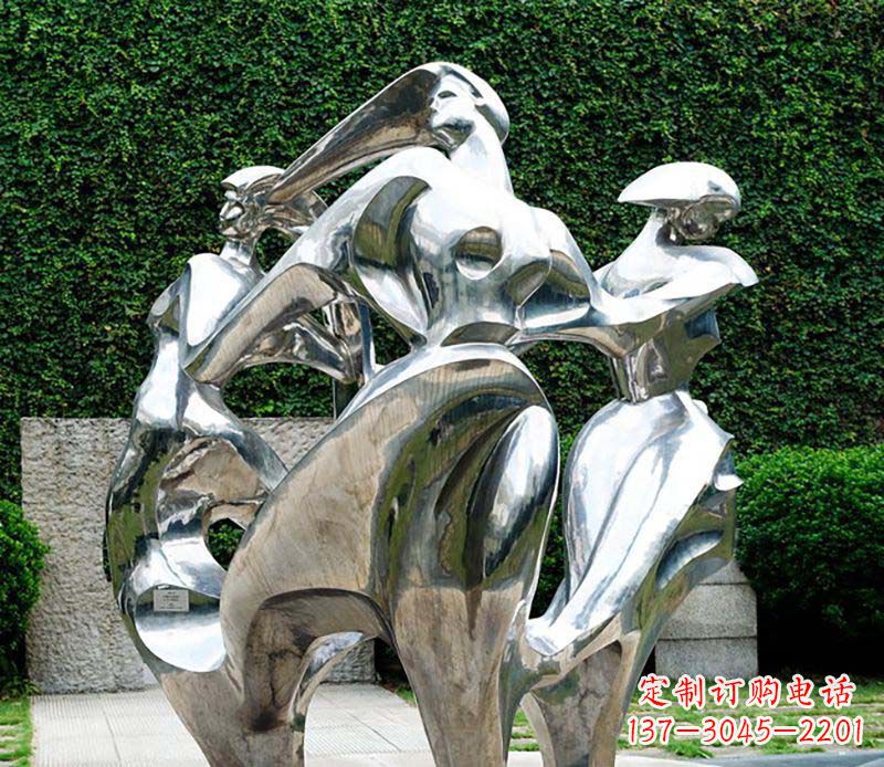 黄冈抽象女性的魅力不锈钢景观雕塑