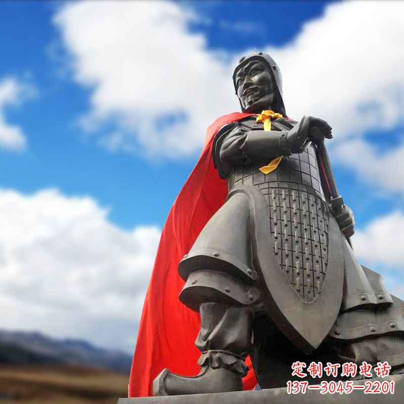 黄冈项羽雕塑——历史名人古代帝王的象征