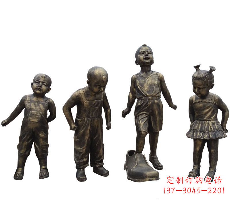 黄冈儿童雕塑传承中国古代文化